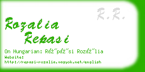 rozalia repasi business card